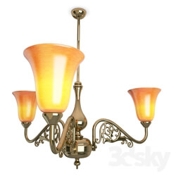 Ceiling light - Antique brass pendant light 