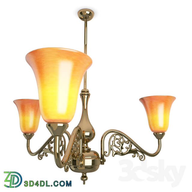 Ceiling light - Antique brass pendant light