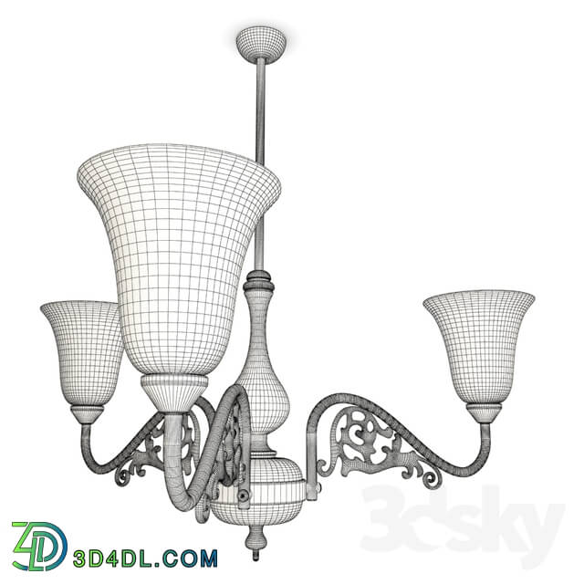 Ceiling light - Antique brass pendant light