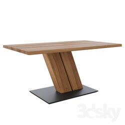 Table - Table Capri oak with metal stand 