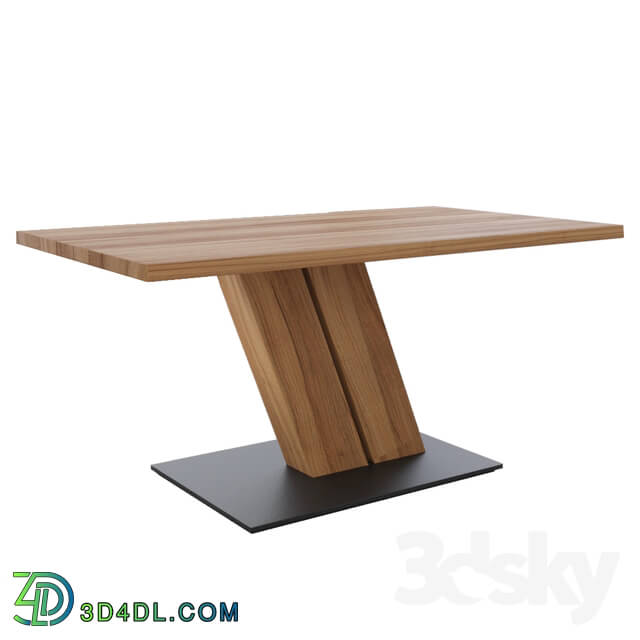 Table - Table Capri oak with metal stand