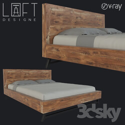 Bed - Bed LoftDesigne 1640 model 