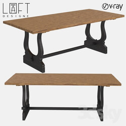 Table - LoftDesigne 6850 model table 