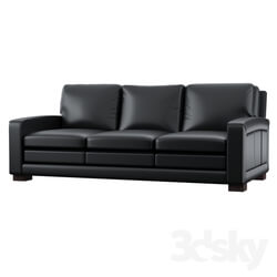 Sofa - Theodora Leather Standard Sofa 