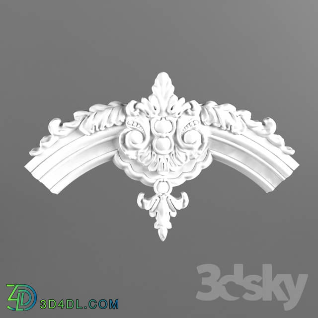 Decorative plaster - central element