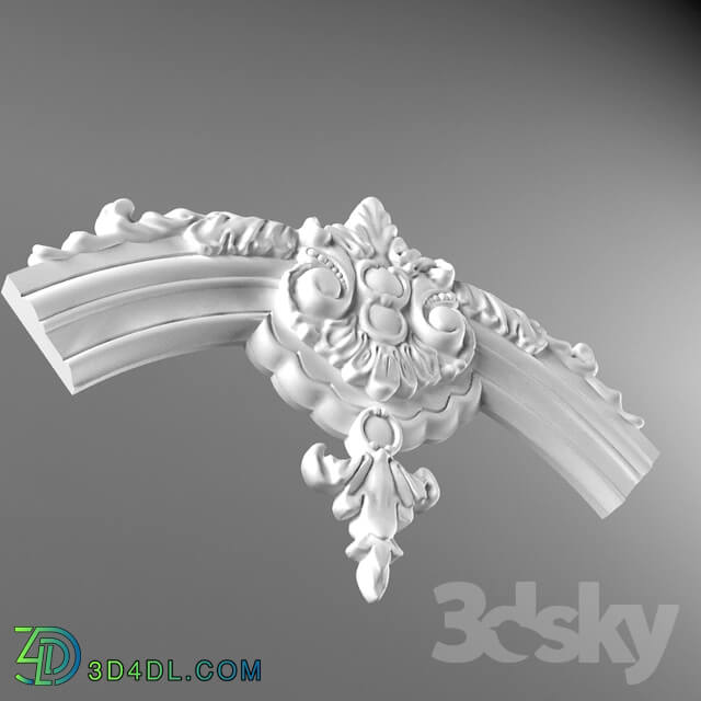 Decorative plaster - central element