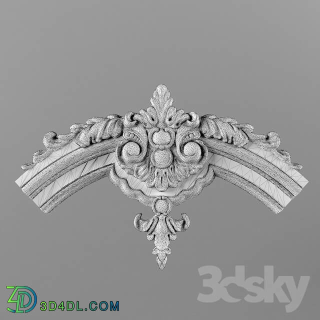 Decorative plaster - central element