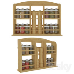 Other kitchen accessories - Wooden set for spices 