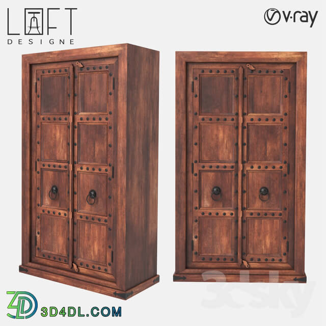 Wardrobe _ Display cabinets - Cupboard LoftDesigne 7251 model