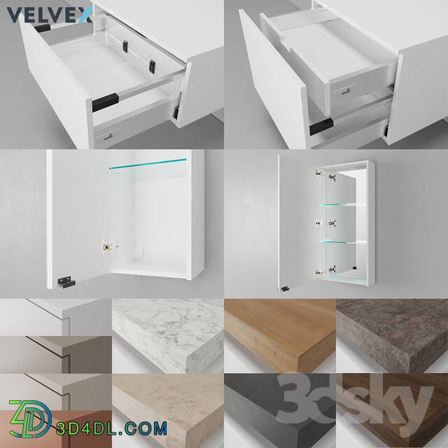 Bathroom furniture - OM Velvex Unique Unit 80