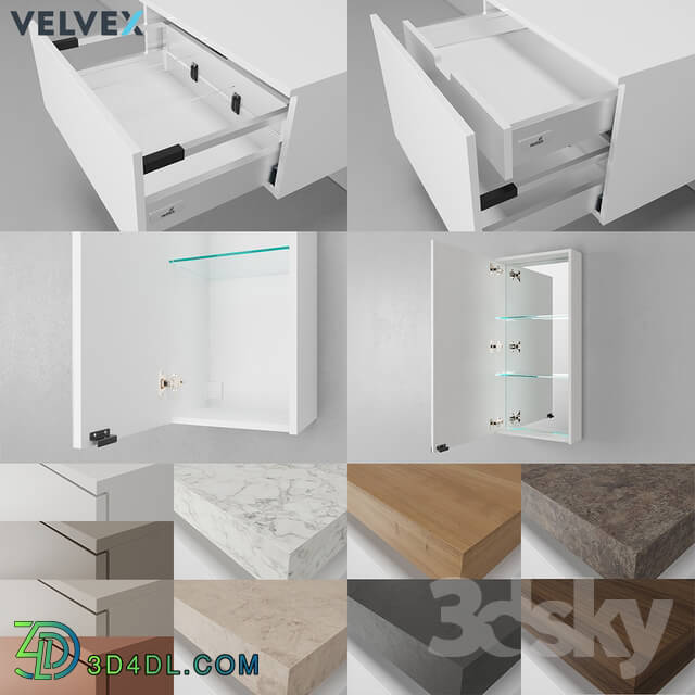 Bathroom furniture - OM Velvex Unique Unit 120