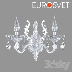 Wall light - OM Sconce with tinted crystal Eurosvet 3281_2 Elisha 