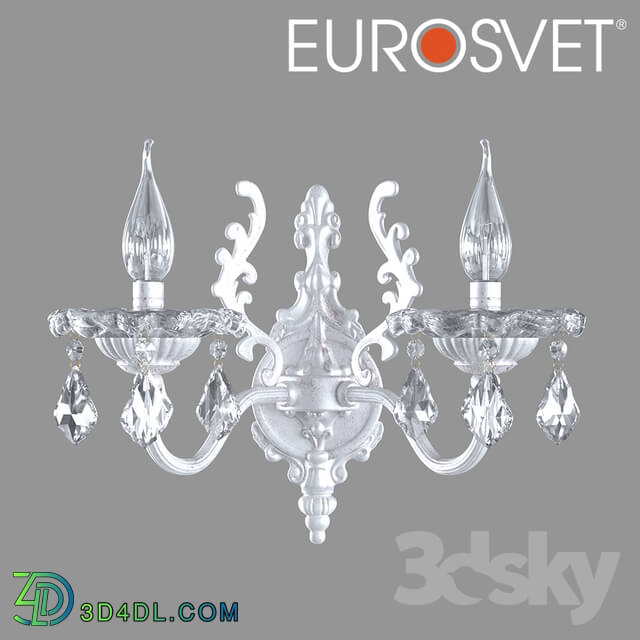 Wall light - OM Sconce with tinted crystal Eurosvet 3281_2 Elisha