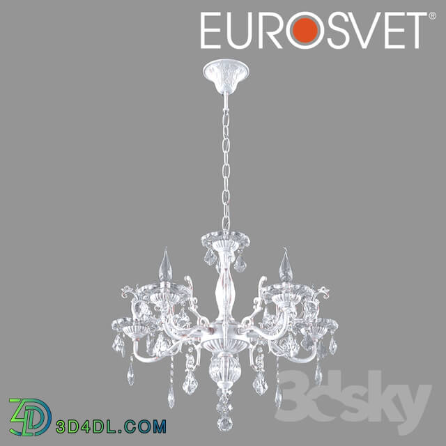 Ceiling light - OM Chandelier with tinted crystal Eurosvet 3281_5 Elisha