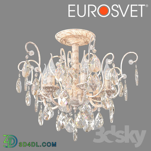 Ceiling light - OM Chandelier with crystal Eurosvet 10022_6 Rosita