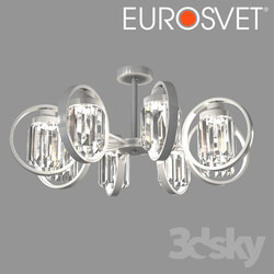 Ceiling light - OM Ceiling chandelier with crystal Eurosvet 10095_8 Loraine 