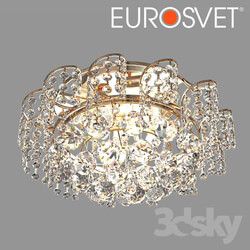 Ceiling light - OM Ceiling Chandelier with Crystal Eurosvet 16017_6 Charm Gold 