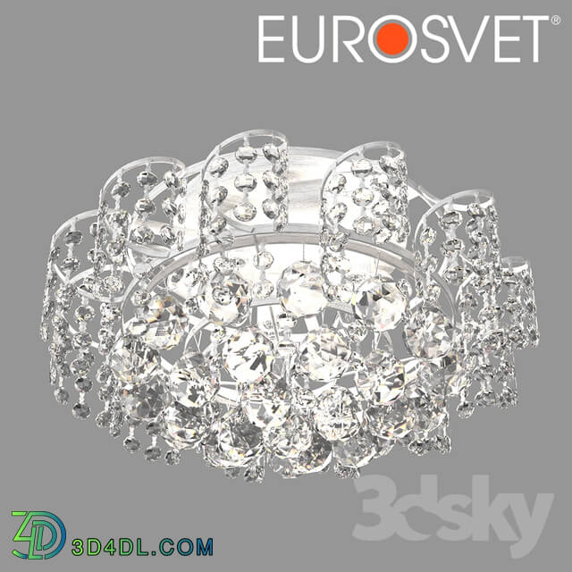 Ceiling light - OM Ceiling chandelier with crystal Eurosvet 16017_6 Charm