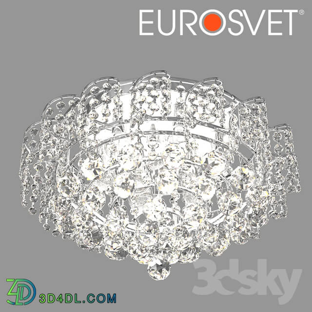 Ceiling light - OM Ceiling Chandelier with Crystal Eurosvet 16017_9 Charm Chrome