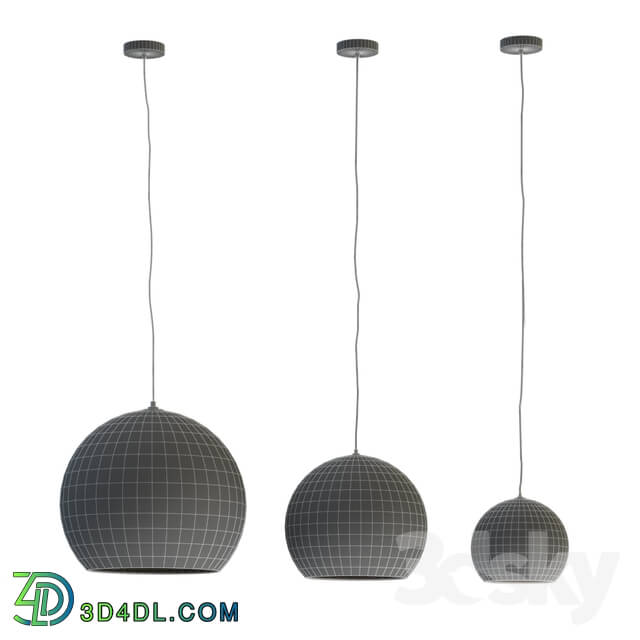 Ceiling light - Chandeliers rottan set 5