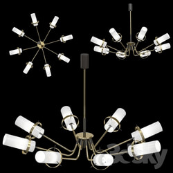 Ceiling light - Brass_and_Satin_Glass 