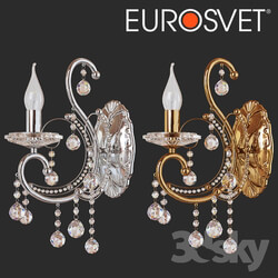 Wall light - OM Sconce classical with crystal Eurosvet 10096_1 Collana 
