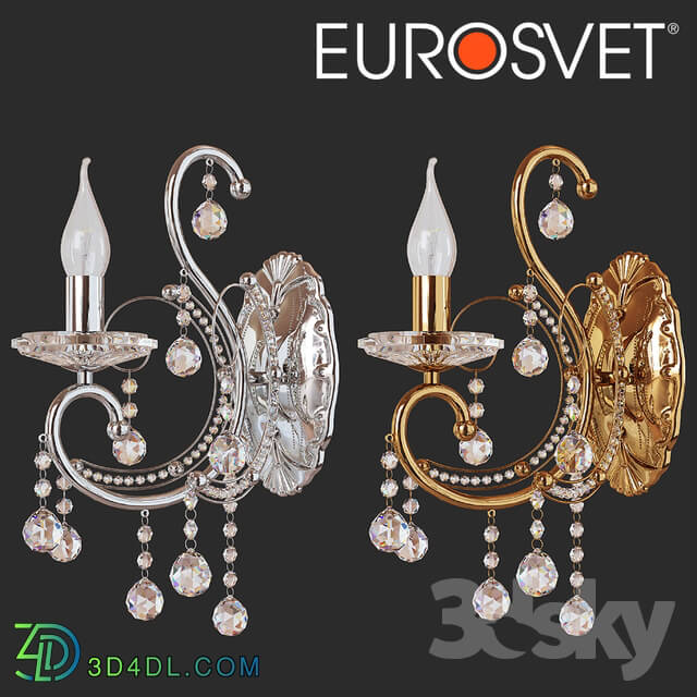 Wall light - OM Sconce classical with crystal Eurosvet 10096_1 Collana