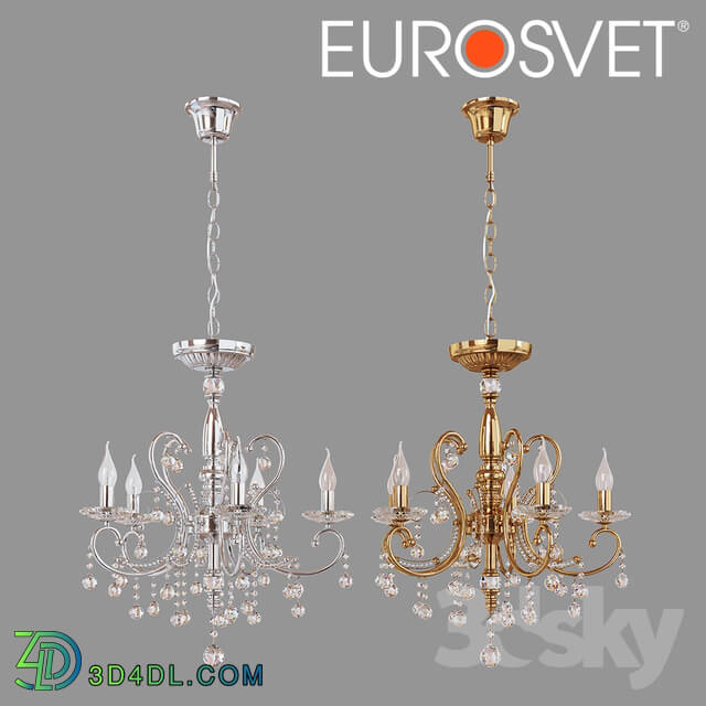 Ceiling light - OM Crystal Chandelier Eurosvet 10096_5 Collana