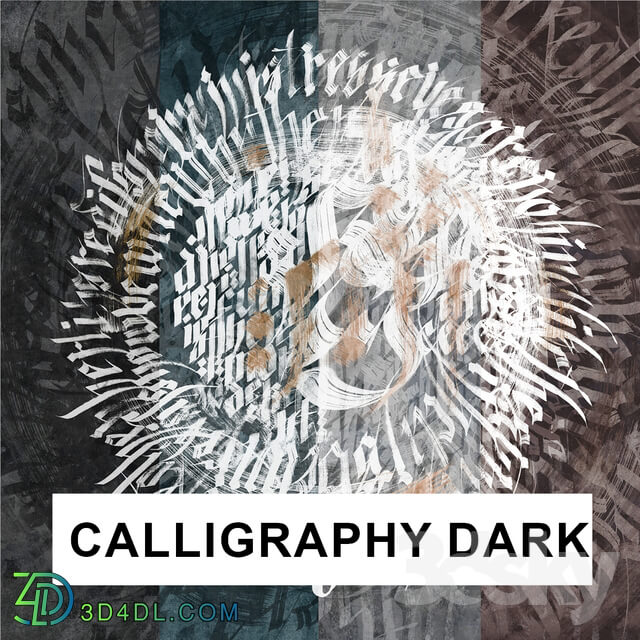Wall covering - factura _ CALLIGRAPHY DARK