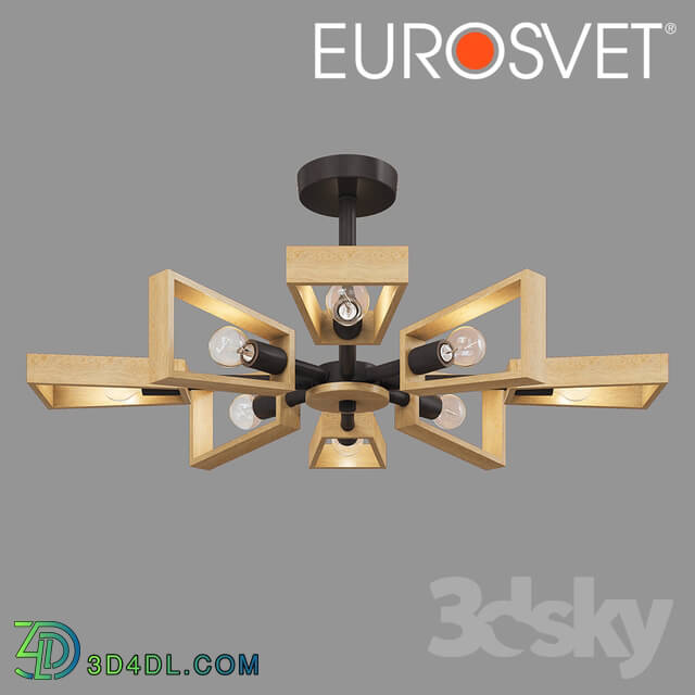 Ceiling light - OM Ceiling chandelier in the loft style Eurosvet 70056_8 Klark