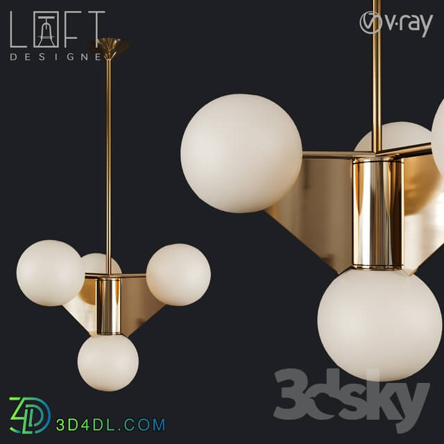 Ceiling light - Pendant lamp LoftDesigne 10884 model