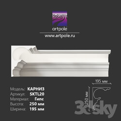 Decorative plaster - Light cornice 