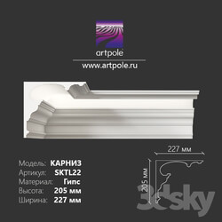 Decorative plaster - Light cornice 