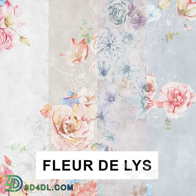 Wall covering - factura _ FLEUR DE LYS
