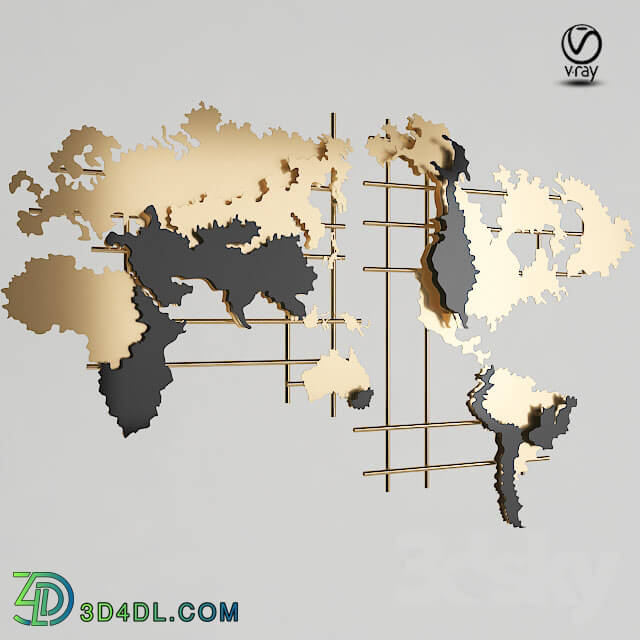 Other decorative objects - Map_Wall_Panel