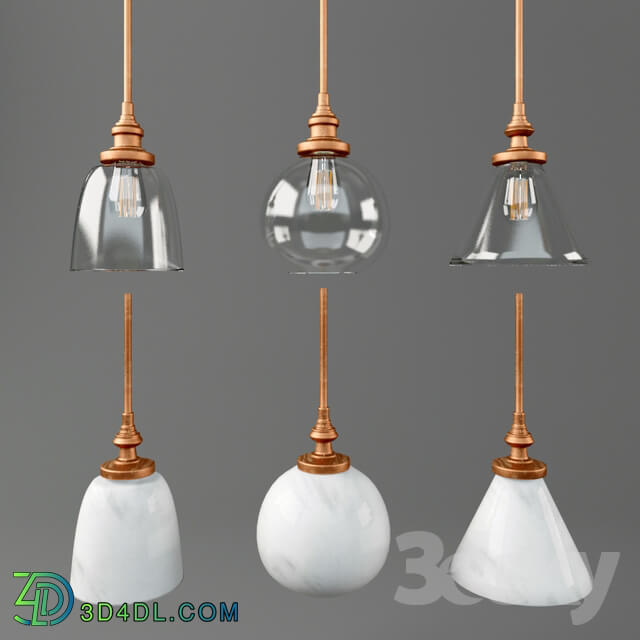 Ceiling light - copper light