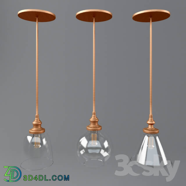 Ceiling light - copper light