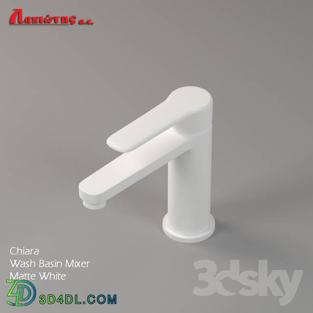 Faucet - Wash basin mixer CHIARA WHITE MATTE