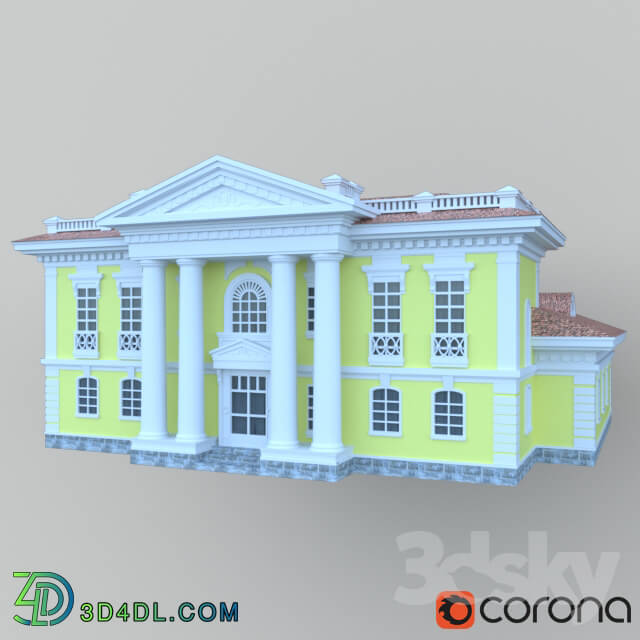 Building - Two-story brick house