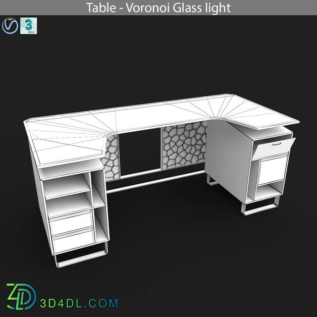 Table - Table - Voronoi Glass light