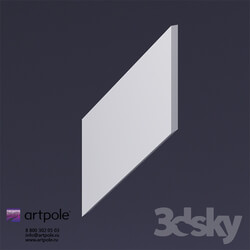 3D panel - Gypsum 3D panel Elementary _KOLOS 1-2 by Artpole 