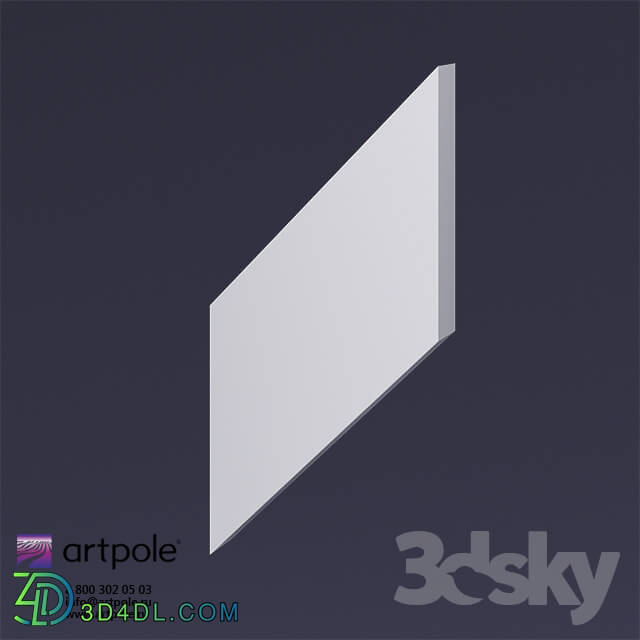 3D panel - Gypsum 3D panel Elementary _KOLOS 1-2 by Artpole