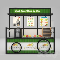 Restaurant - Self-service fruit juice cart 