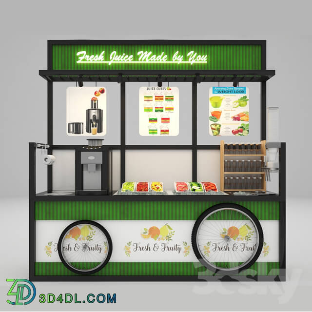 Restaurant - Self-service fruit juice cart