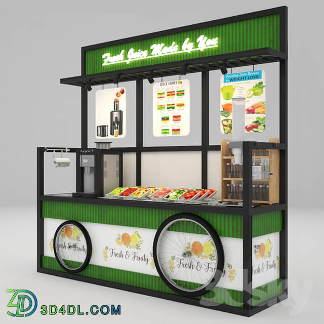 Restaurant - Self-service fruit juice cart