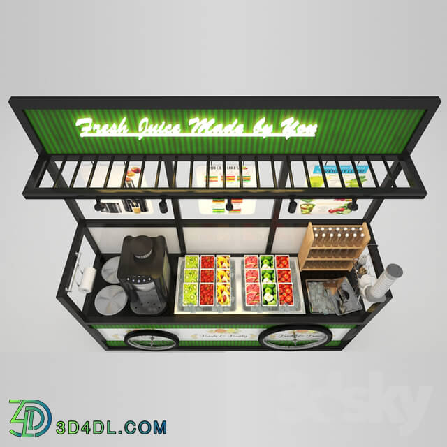 Restaurant - Self-service fruit juice cart