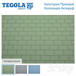 Miscellaneous - Seamless texture of flexible tiles TEGOLA. Premium category. Aktiruf Collection 