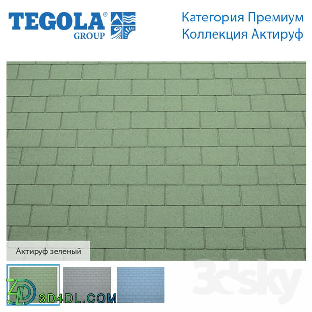 Miscellaneous - Seamless texture of flexible tiles TEGOLA. Premium category. Aktiruf Collection