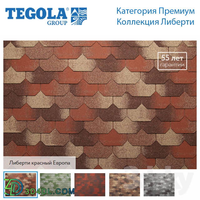 Miscellaneous - Seamless texture of flexible tiles TEGOLA. Premium category. Liberty Collection