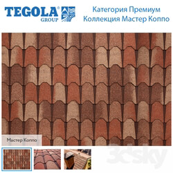 Miscellaneous - Seamless texture of flexible tiles TEGOLA. Premium category. Master Coppo Collection 